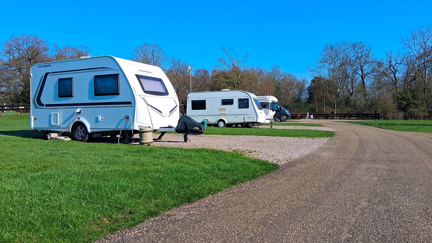 Woodland touring pitches