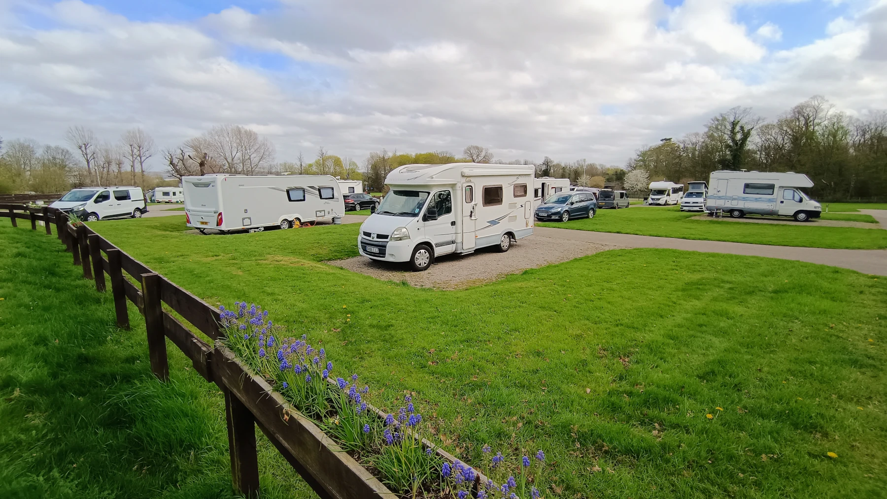 Hardstanding pitch at Theobalds Park
